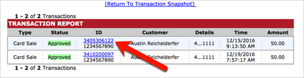 transaction report