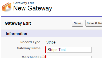 New Gateway Setup CVV Security