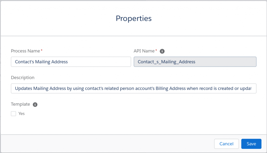 Chargent in Salesforce Process Builder Update Mailing Address