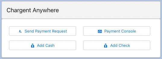 Screenshot of Payment Request: Chargent Anywhere