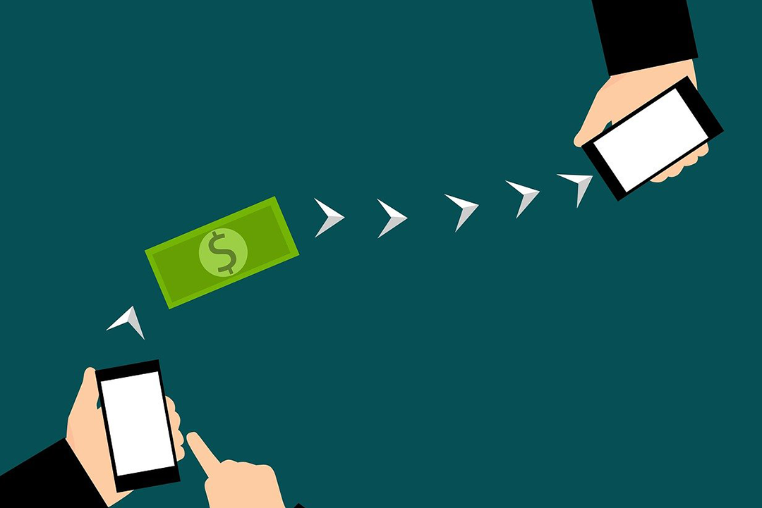 Payment from one phone to another.