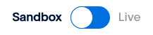 PayPal Sandbox or Live Toggle