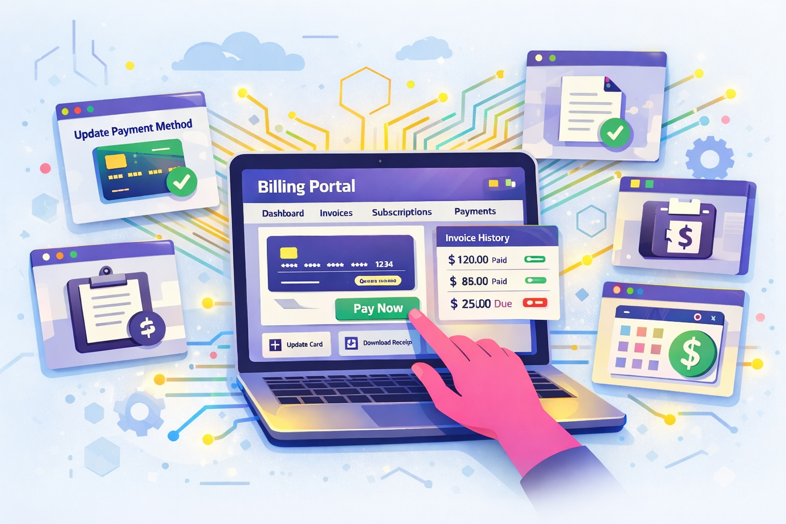 Billing portal illustration